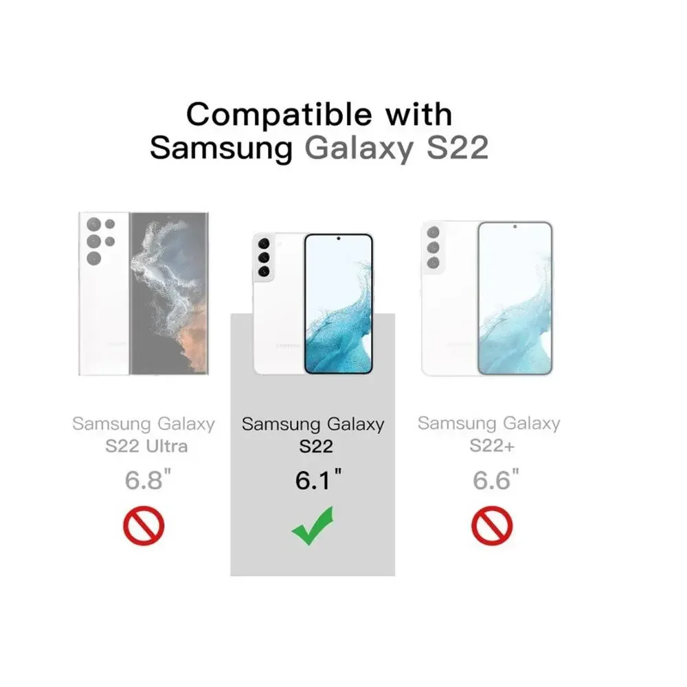Cellhelmet Altitude X Series Case for Samsung Galaxy S22 Blue Slim Non-Slip Grip
